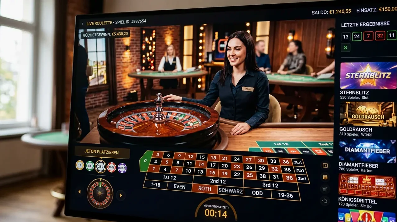 Live Casino im Angebot von LuckyHills